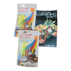 Le Canapé Maker & Chef's Garnishing Booklet Vintage